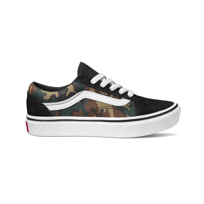 VANS JN COMFYCUSH OLD SKOOL (WOODLAND CAMO)BLK/TR WHT