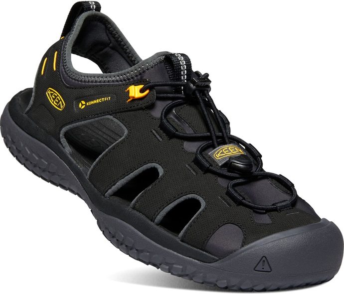 KEEN SOLR SANDAL M black/gold