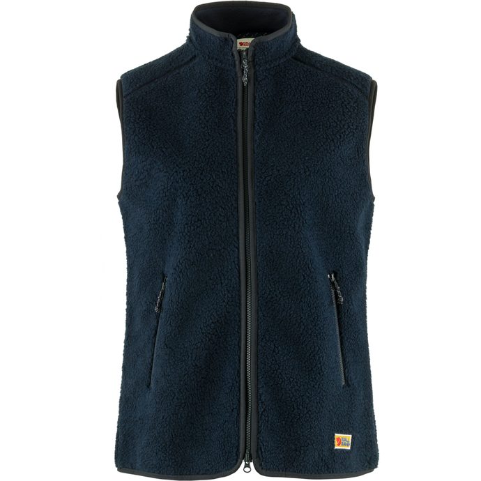 FJÄLLRÄVEN Vardag Pile Fleece Vest W, Navy