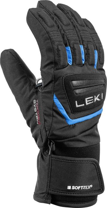 LEKI Griffin 3D Junior, black-cyan