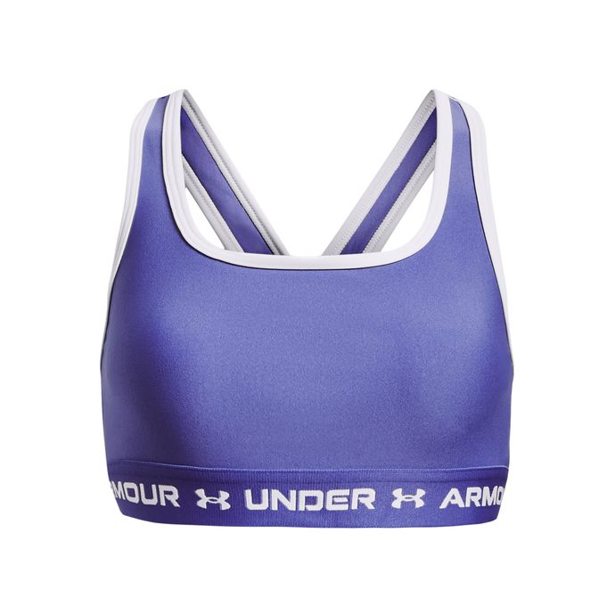  G Crossback Mid Solid, Blue - sports bra - UNDER