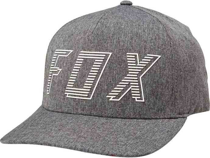 FOX Barred Flexfit Hat dark grey