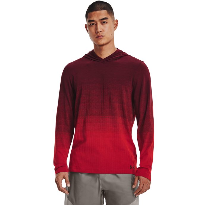 UNDER ARMOUR UA Seamless LUX Hoodie-RED