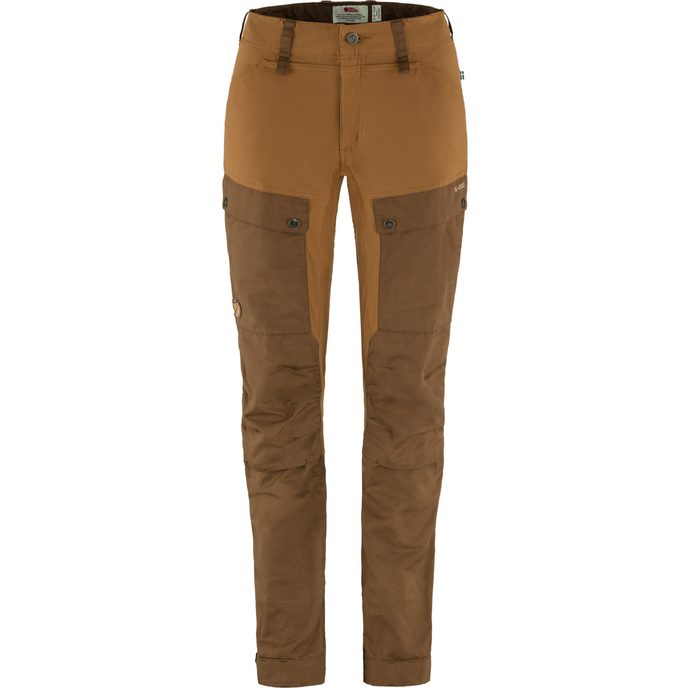 FJÄLLRÄVEN Keb Trousers Curved W Short Timber Brown-Chestnut