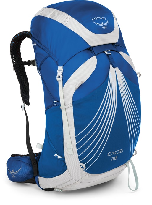 OSPREY Exos 38 - turistický batoh modrý