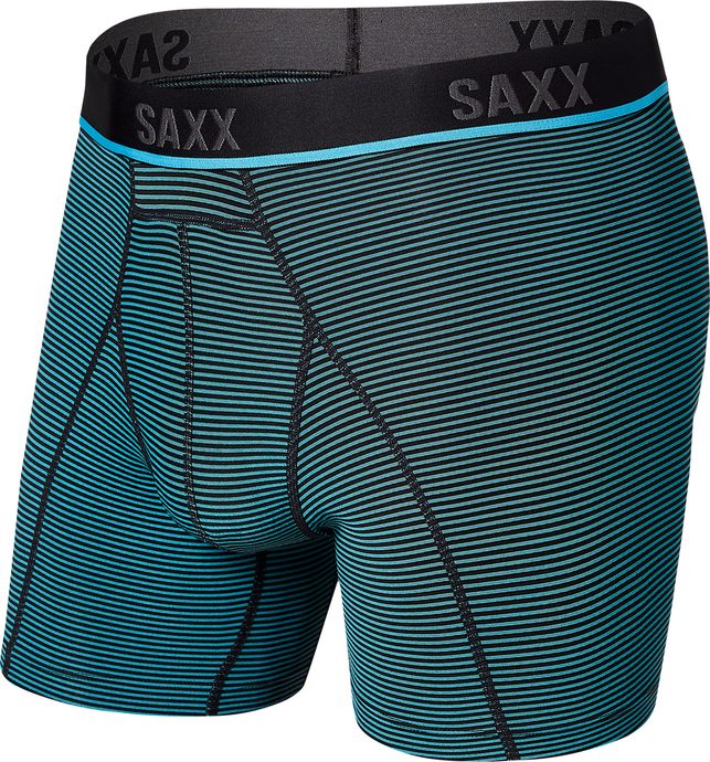 SAXX KINETIC HD BOXER BRIEF cool blue feed stripe