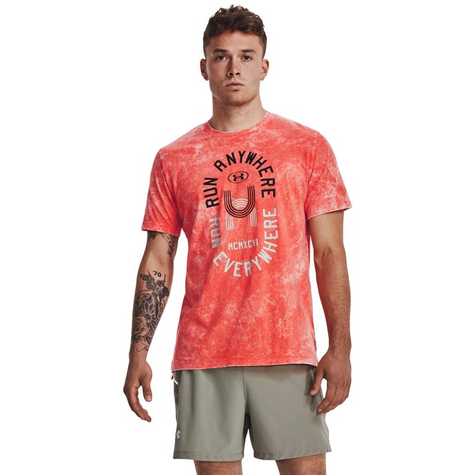 UNDER ARMOUR RUN ANYWHERE TEE-RED