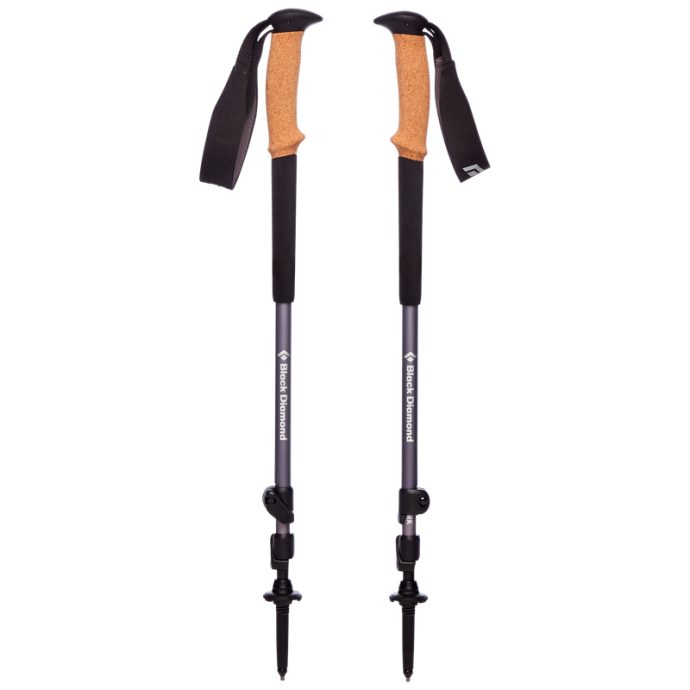 BLACK DIAMOND TRAIL CORK TREKKING POLES, Granite