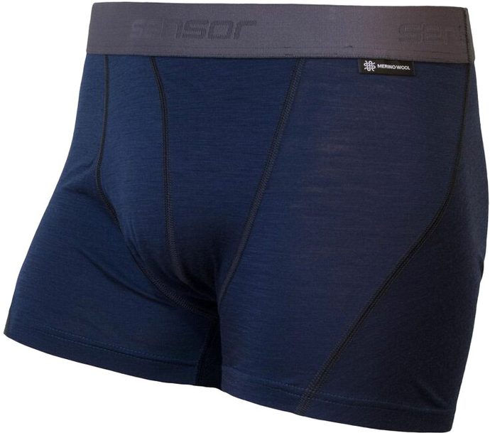 MERINO ACTIVE PÁNSKÉ TRENKY DEEP BLUE - Funkční trenky - SENSOR - 636 Kč