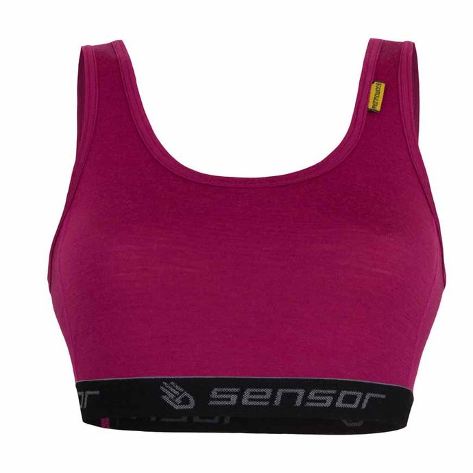 SENSOR MERINO ACTIVE, dámská podprsenka lilla