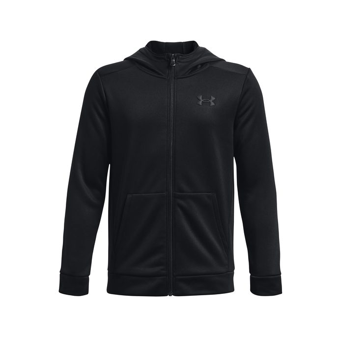 Outdoorweb.eu UA Armour Fleece FZ, Black children's sweatshirt UNDER ARMOUR 33.18