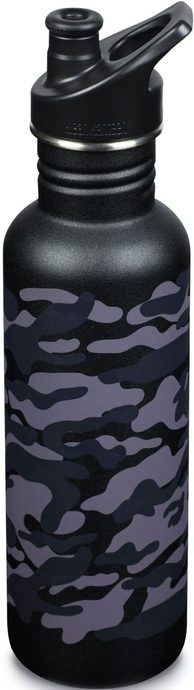 KLEAN KANTEEN Classic w/Sport Cap 800 ml, black camo