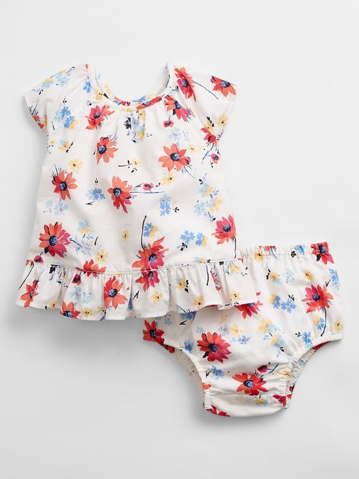 GAP 689194-00 Baby body floral set Barevná