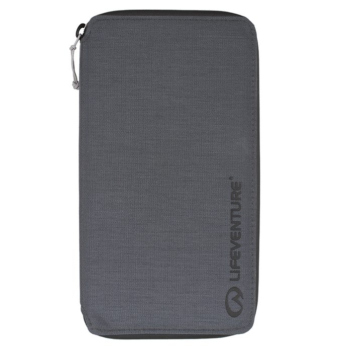 LIFEVENTURE RFiD Travel Wallet Recycled, grey