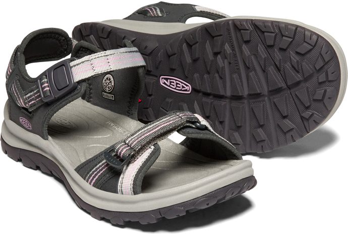 KEEN TERRADORA II OPEN TOE SANDAL W, dark grey/dawn pink