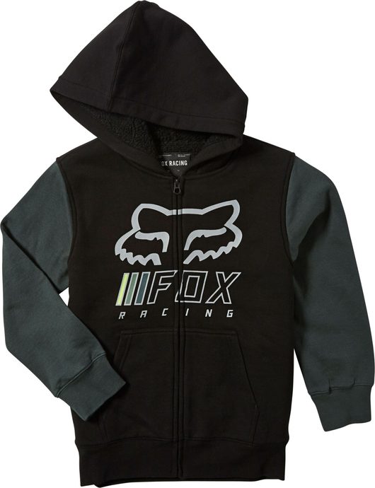 FOX Yth Over Haul Sherpa Zip Fleece, black