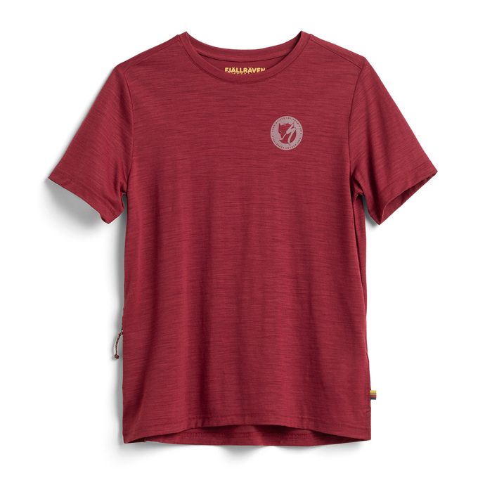 FJÄLLRÄVEN S/F Wool T-shirt W Pomegranate Red