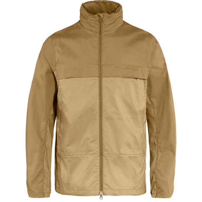 FJÄLLRÄVEN Abisko Hike Jacket M Dune Beige-Buckwheat Brown