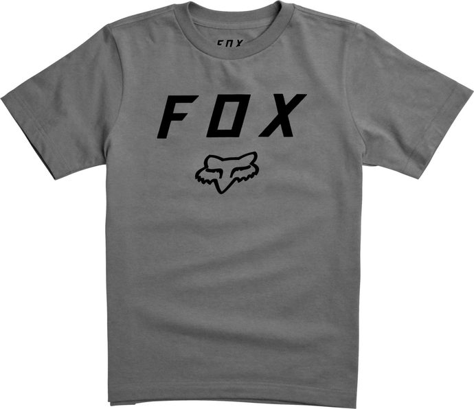 FOX Youth Legacy Moth Ss Tee, Heather Graphite