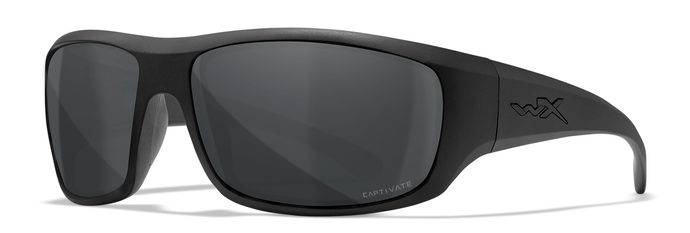 WILEY X OMEGA Captivate Polarized - Smoke Grey/Black Ops - Matte Black