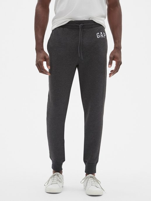 GAP 500382-00 Tepláky GAP fleece joggers Šedá