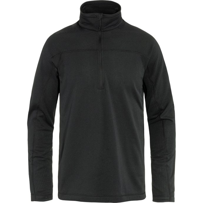 FJÄLLRÄVEN Abisko Lite Fleece Half Zip M Black