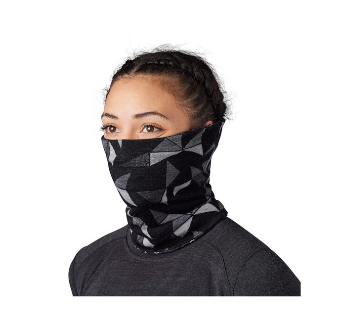 SMARTWOOL MERINO 250 REVERSIBLE PTTRN NECK GAITER, black mountain fairisle