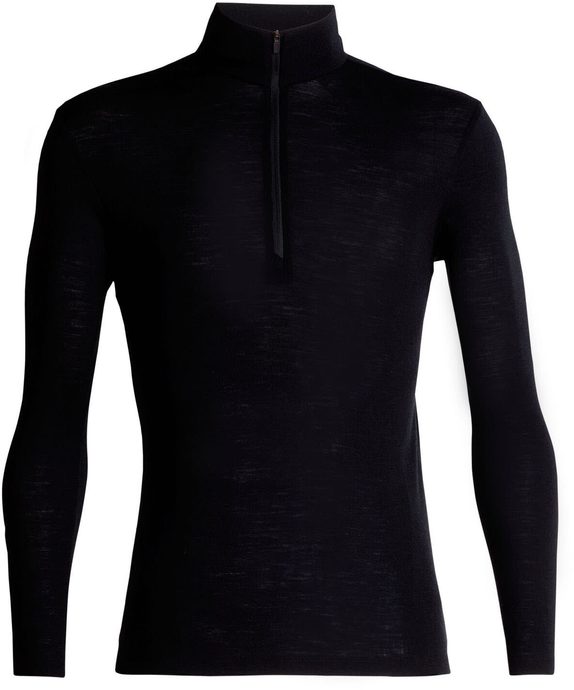 ICEBREAKER M 175 Everyday LS Half Zip, BLACK