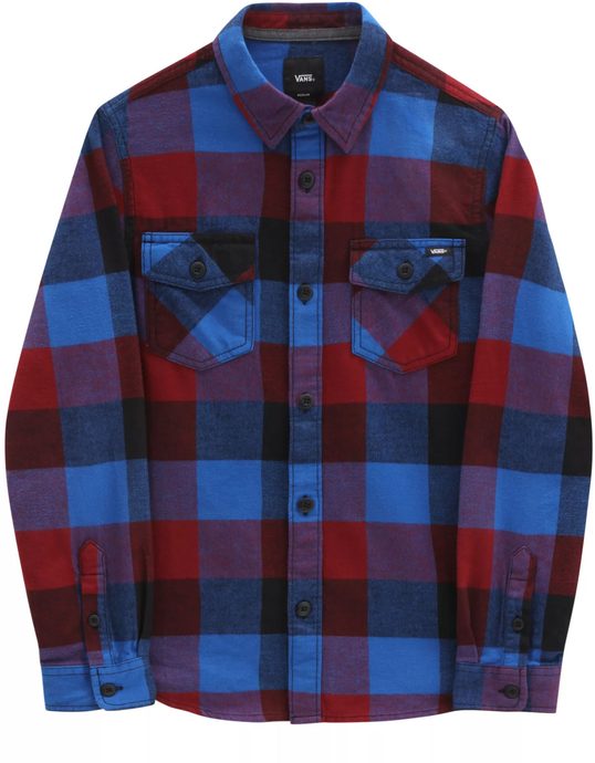 VANS BOX FLANNEL BOYS, pomegranate-nautical blue