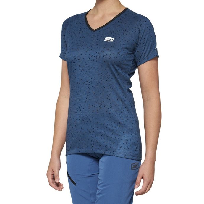 100% AIRMATIC Women's Short Sleeve Jersey Slate Blue
