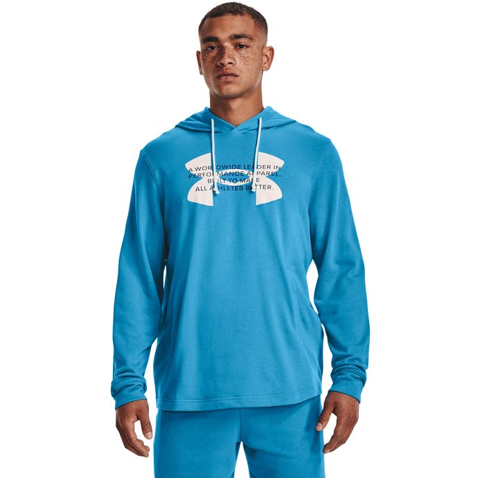 UNDER ARMOUR UA Rival Terry Logo Hoodie, Blue