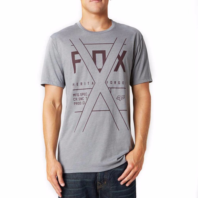 FOX 12988 185 Crossed Fiction - premiové tričko šedé