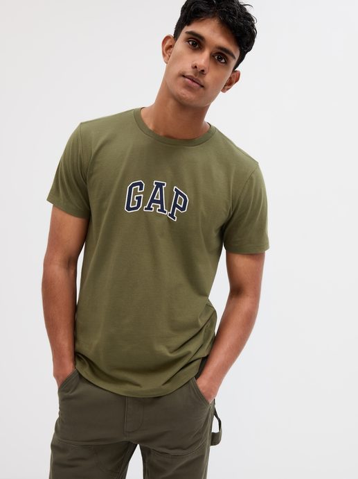 GAP 570044-15 Tričko s logem GAP Zelená