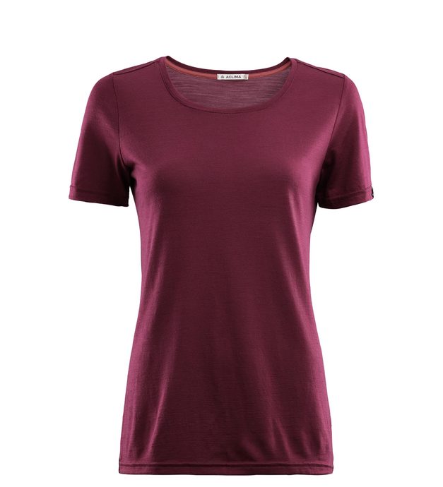 ACLIMA LightWool T-shirt, Woman, Zinfandel