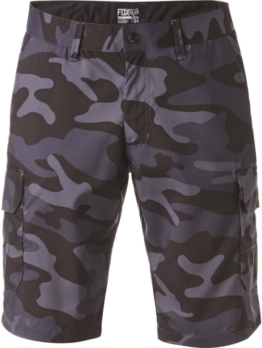 FOX Slambozo Tech Camo Short Charcoal Heather akce