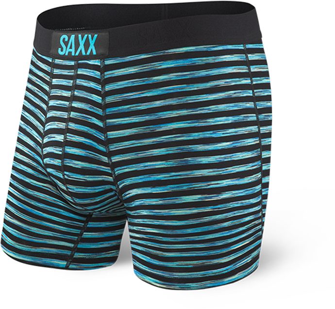 SAXX VIBE BOXER BRIEF, black space hiker stripe