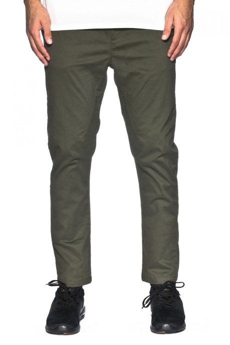 GLOBE Goodstock Jean, dark olive - men's trousers