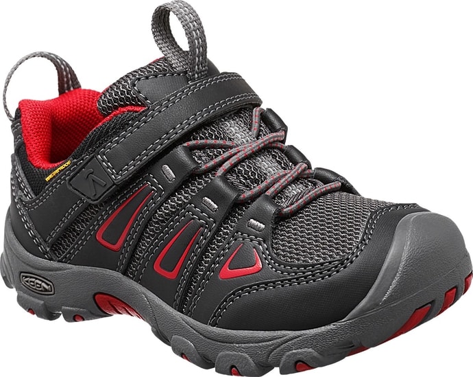 KEEN OAKRIDGE LOW WP K, black/tango