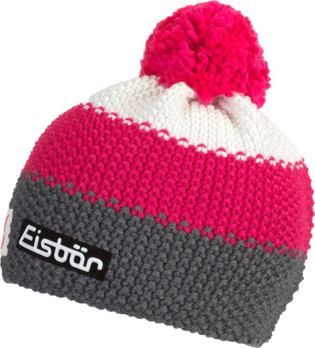 EISBÄR Star Pompon MÜ SP, anthrazit/piiti pink/white