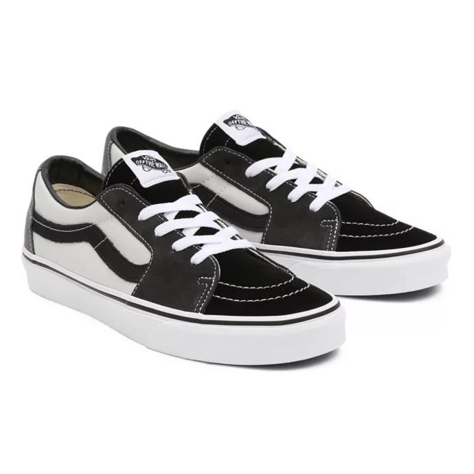 VANS UA SK8-LOW (COLOR BLOCK), DRIZZLE/TRUE WHITE