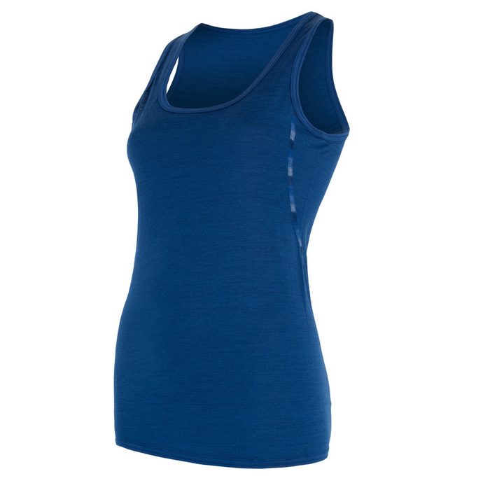 SENSOR MERINO AIR women's sleeveless t-shirt dark blue