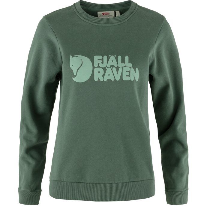 FJÄLLRÄVEN Fjällräven Logo Sweater W, Deep Patina-Misty Green