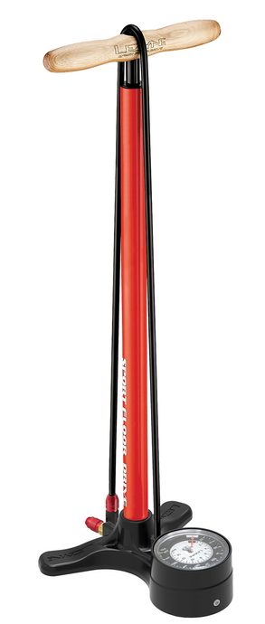 LEZYNE SPORT FLOOR DRIVE FIRE RED - 3,5" manometr