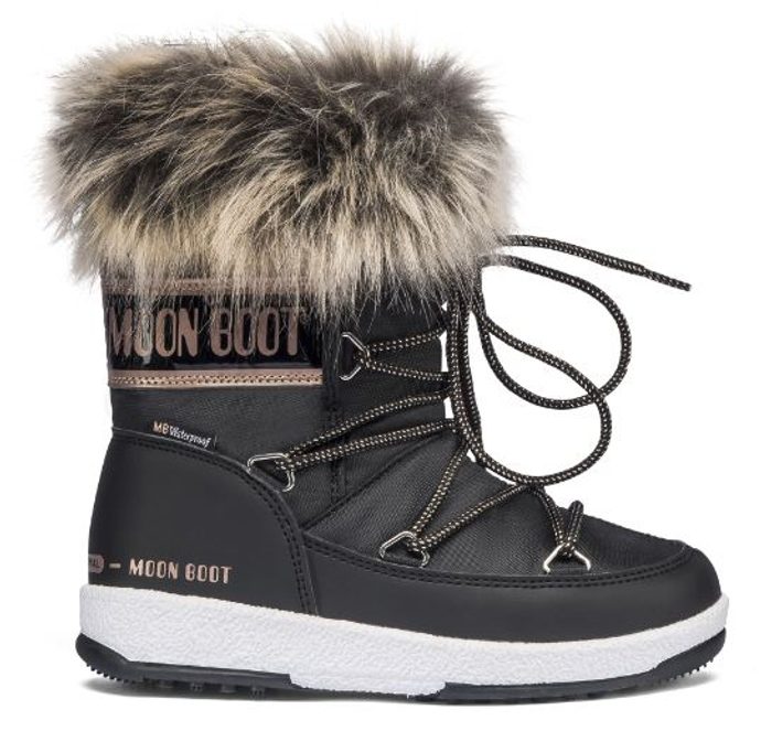 MONACO LOW WP JR GIRL, black/copper - children's winter shoes - MOON BOOT -  90.20 €
