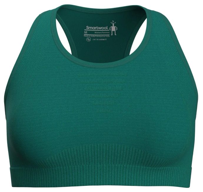 SMARTWOOL W INTRAKNIT RACERBACK BRA, emerald green heather