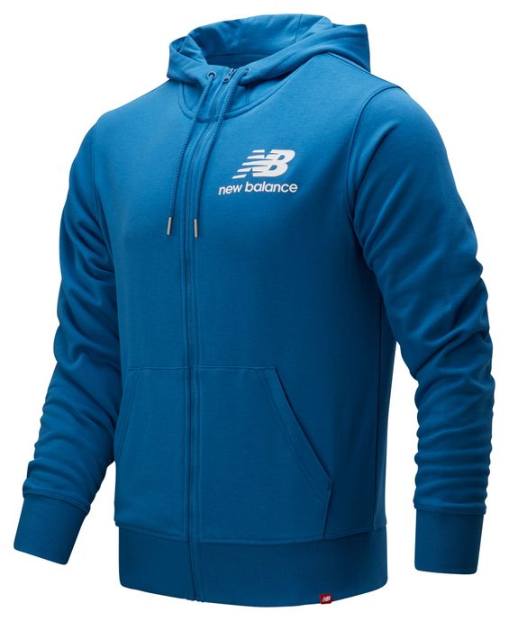 NEW BALANCE MJ91549MAK - ESSE ST LG FZ HOODIE, blue