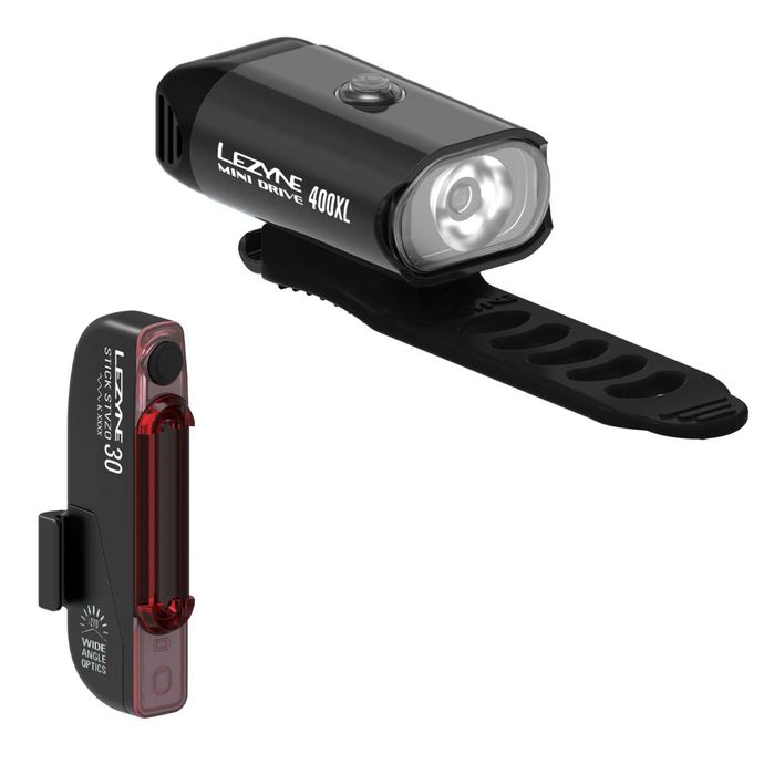 LEZYNE MINI DRIVE 400 / STICK PAIR BLACK / BLACK