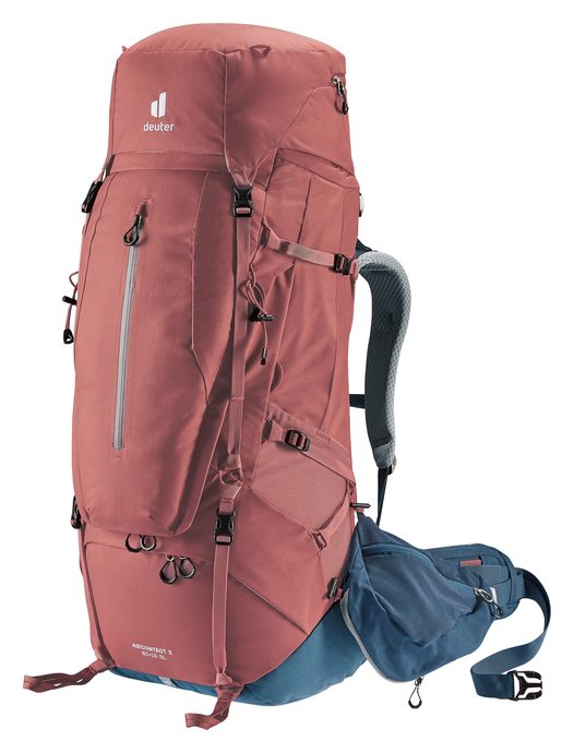 DEUTER Aircontact X 60+15 SL redwood-ink