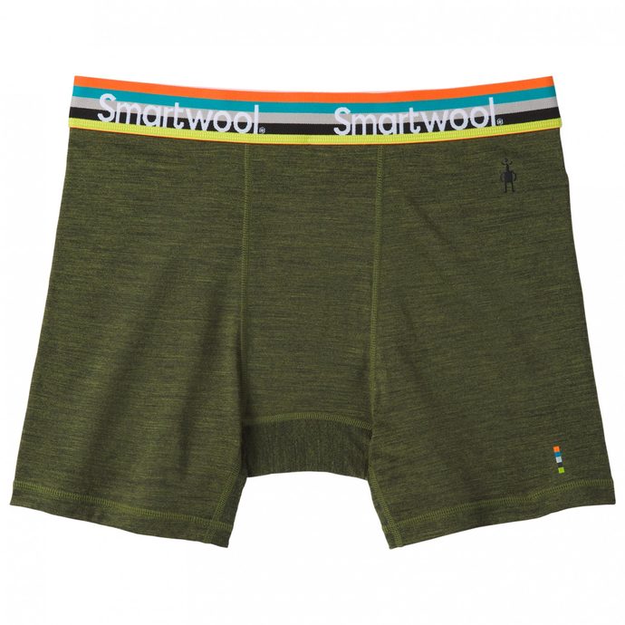 SMARTWOOL M MERINO SPORT 150 BOXER BRIEF moss green heather