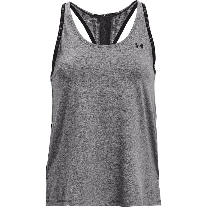 UNDER ARMOUR UA Knockout Mesh Back Tank, Gray